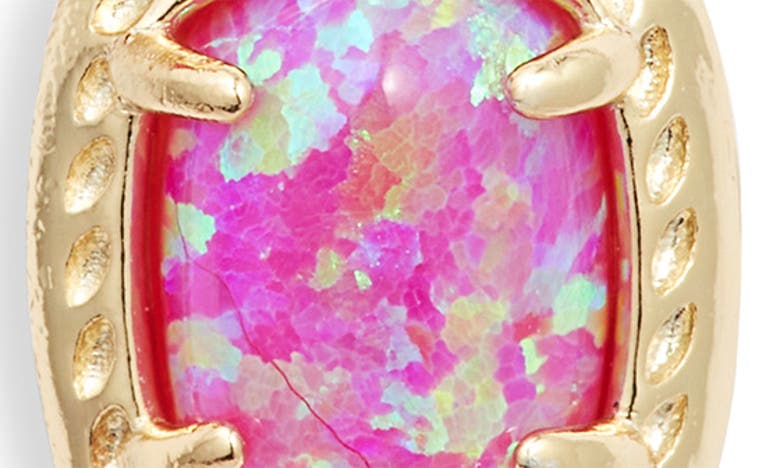 Shop Kendra Scott Daphne Stud Earrings In Gold Magenta Kyocera Opal