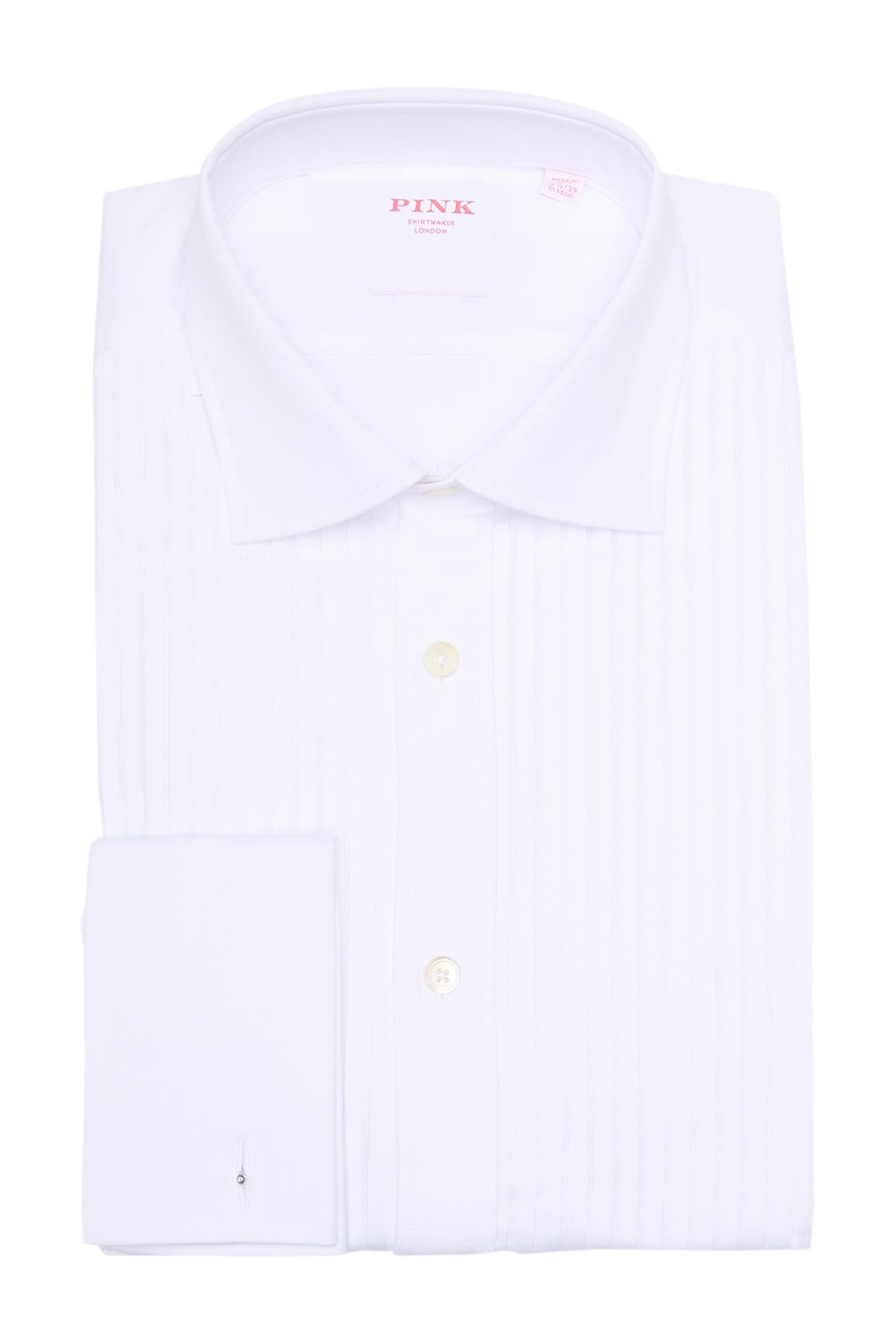 THOMAS PINK | Evening Pleat Classic Fit Shirt | Nordstrom Rack