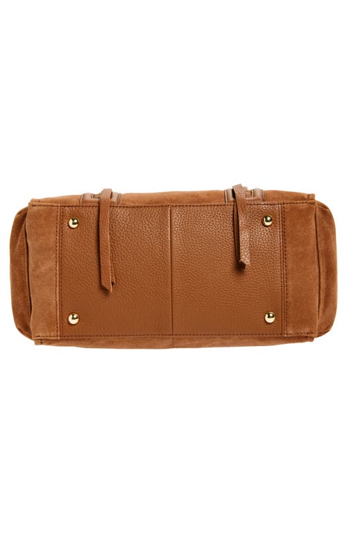 Aimee Kestenberg Constellation Satchel Bag In Chestnut Suede