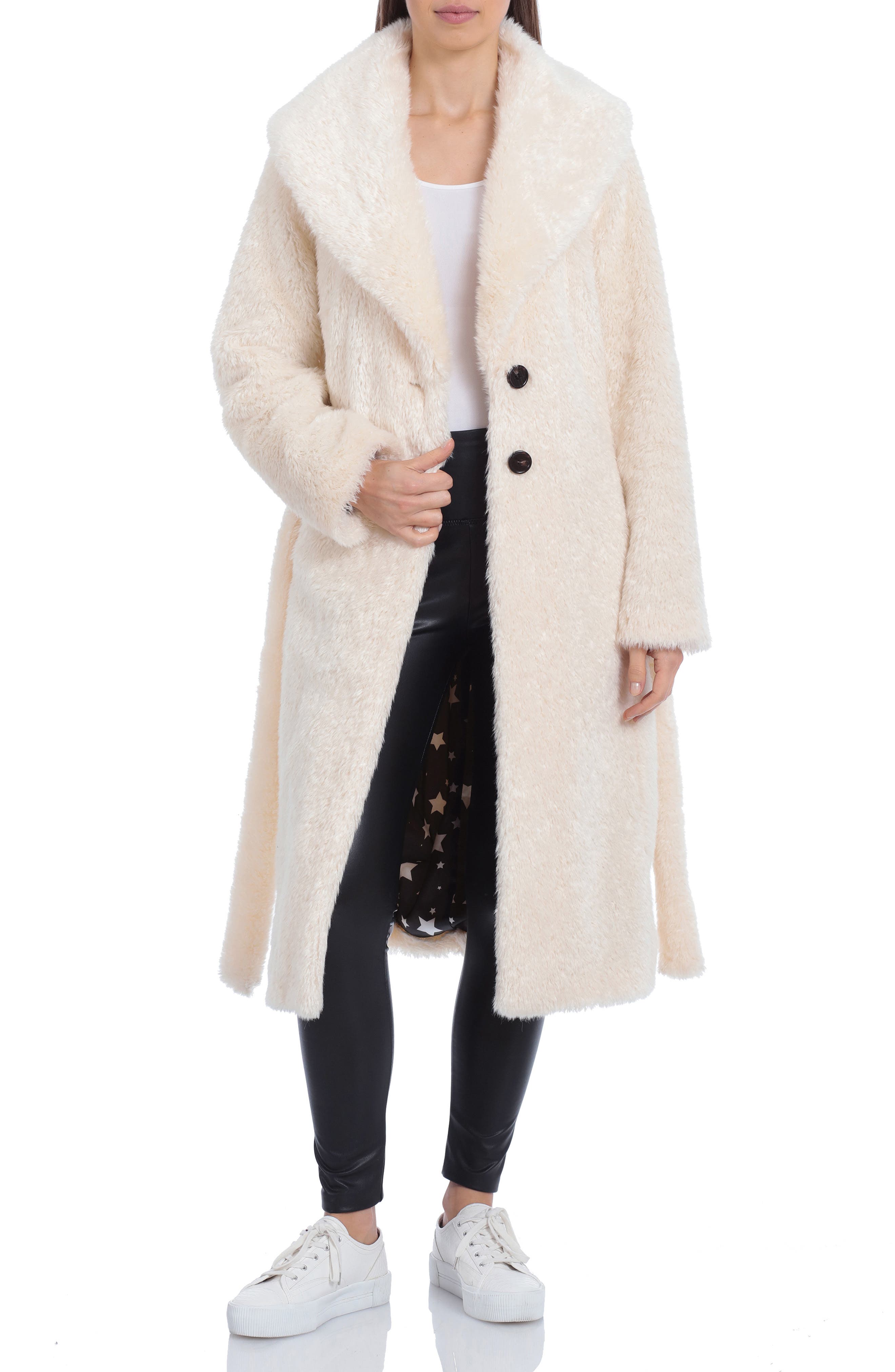 long cream coat women's