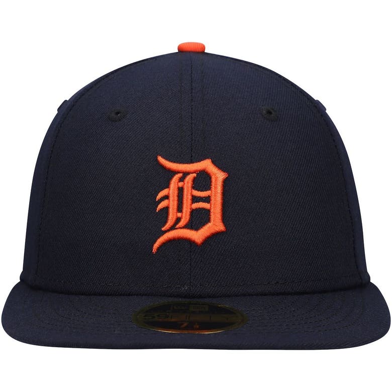 New Era Men's Detroit Tigers 59Fifty Road Navy Low Crown Fitted Hat