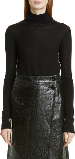 Featherweight Recycled Cashmere & Organic Cotton Turtleneck Sweater