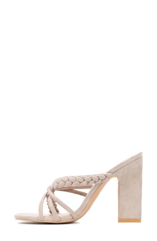 New York And Company Dalia Heeled Sandal In Grey