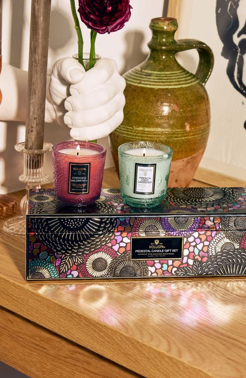 Voluspa Pedestal Candle Gift Set In Multi