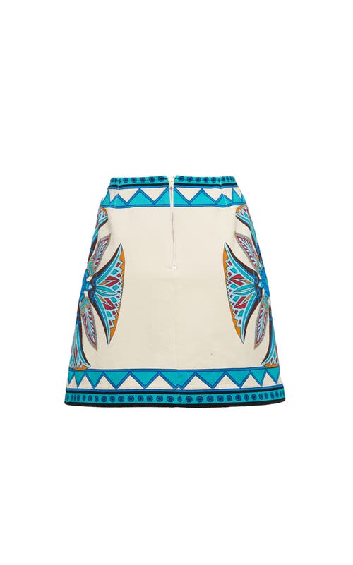 Shop La Doublej Foulard Mini Skirt Lotus Placée Ivory