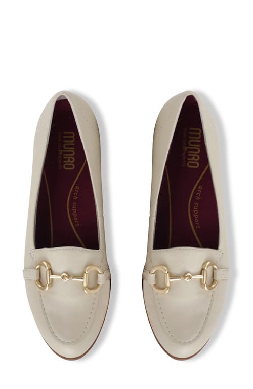 Shop Munro Tanya Bit Loafer In Cream Lamb