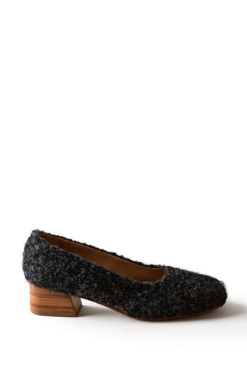 Huma Blanco Luisa Pump In Charcoal Alpaca