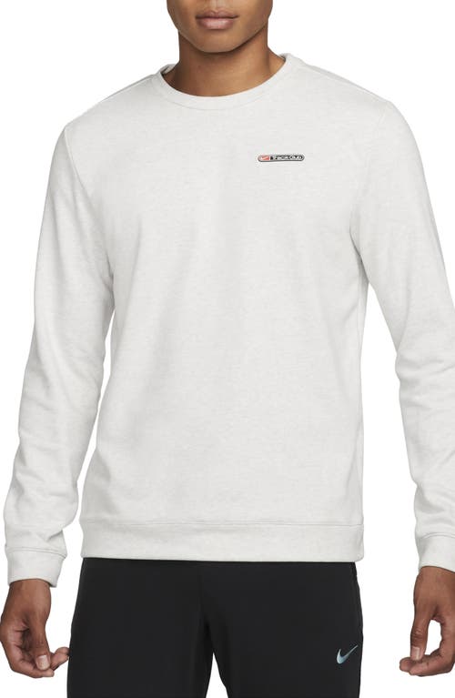 Nike Dri-fit Track Club Long Sleeve Running T-shirt In White