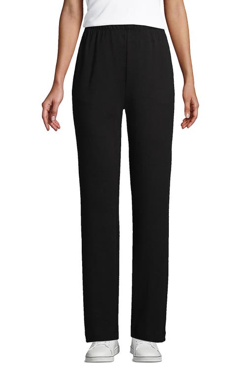 Shop Lands' End Sport Knit High Rise Pants In Black