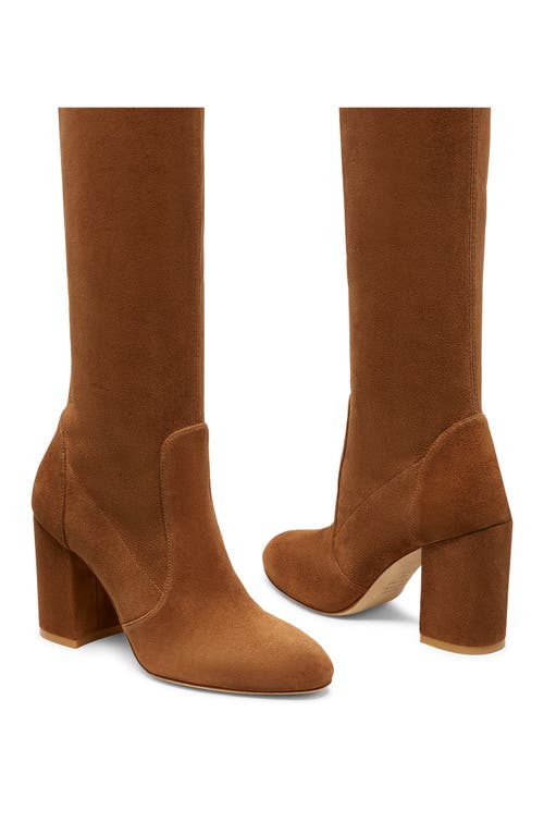 Shop Stuart Weitzman Yuliana Knee High Slouch Boot In Coffee