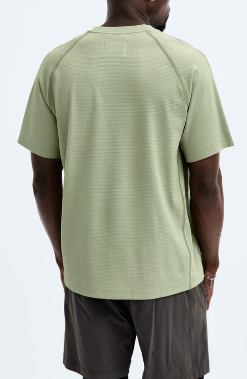 Shop Reigning Champ Solotex® Mesh Tiebreak Performance T-shirt In Mineral Green