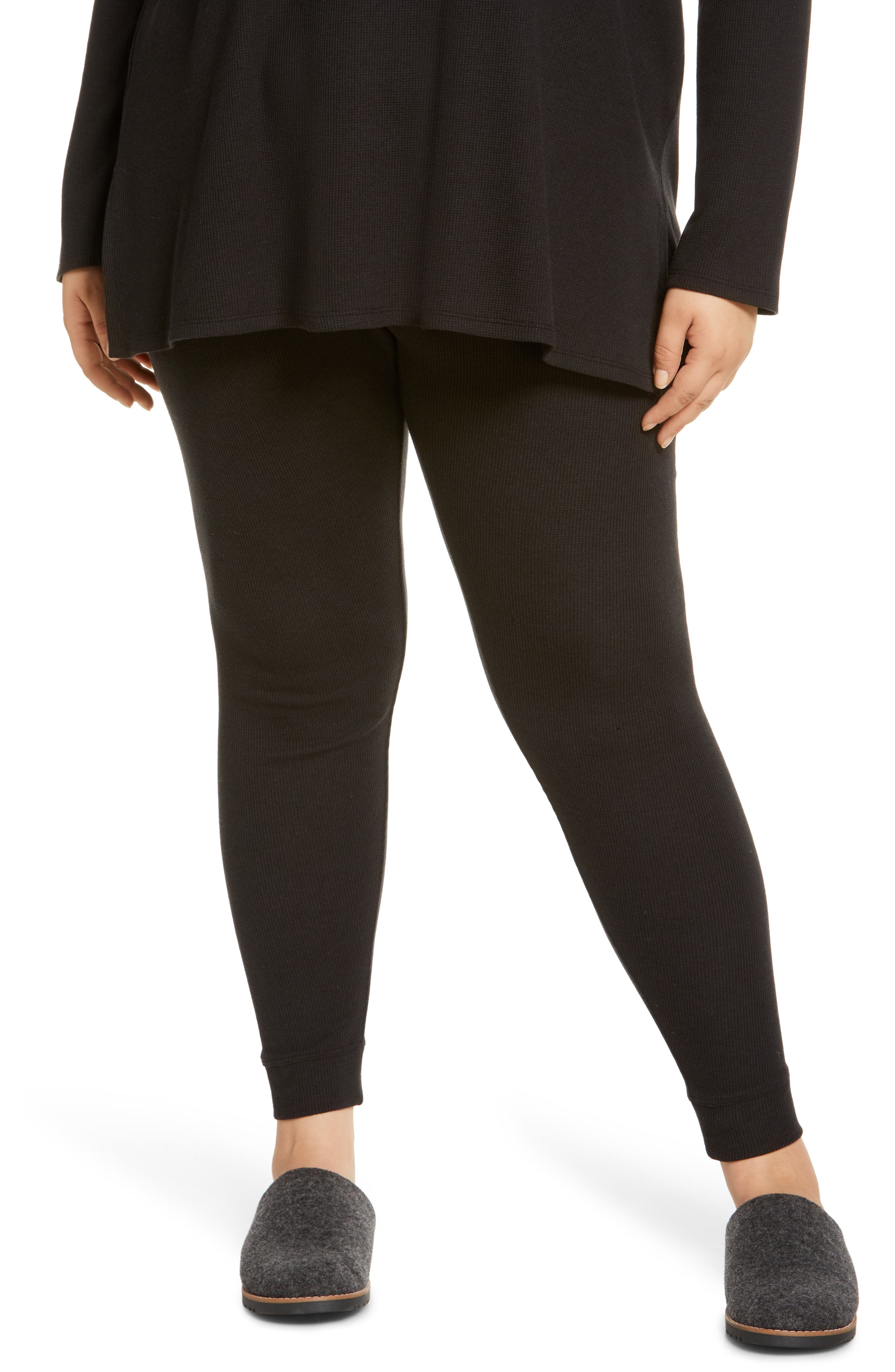 eileen fisher leather leggings