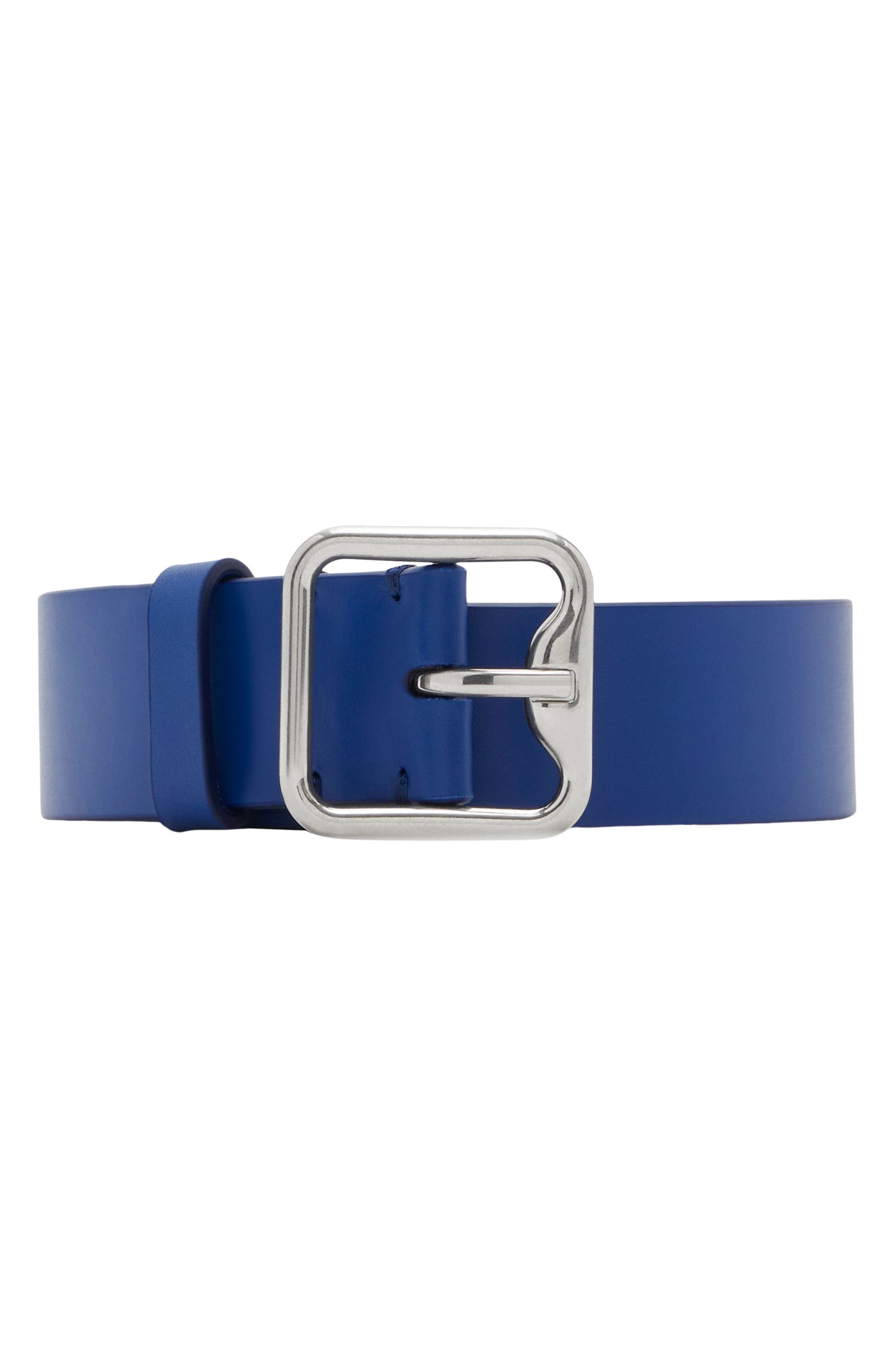 Burberry Shield leather belt - Blue