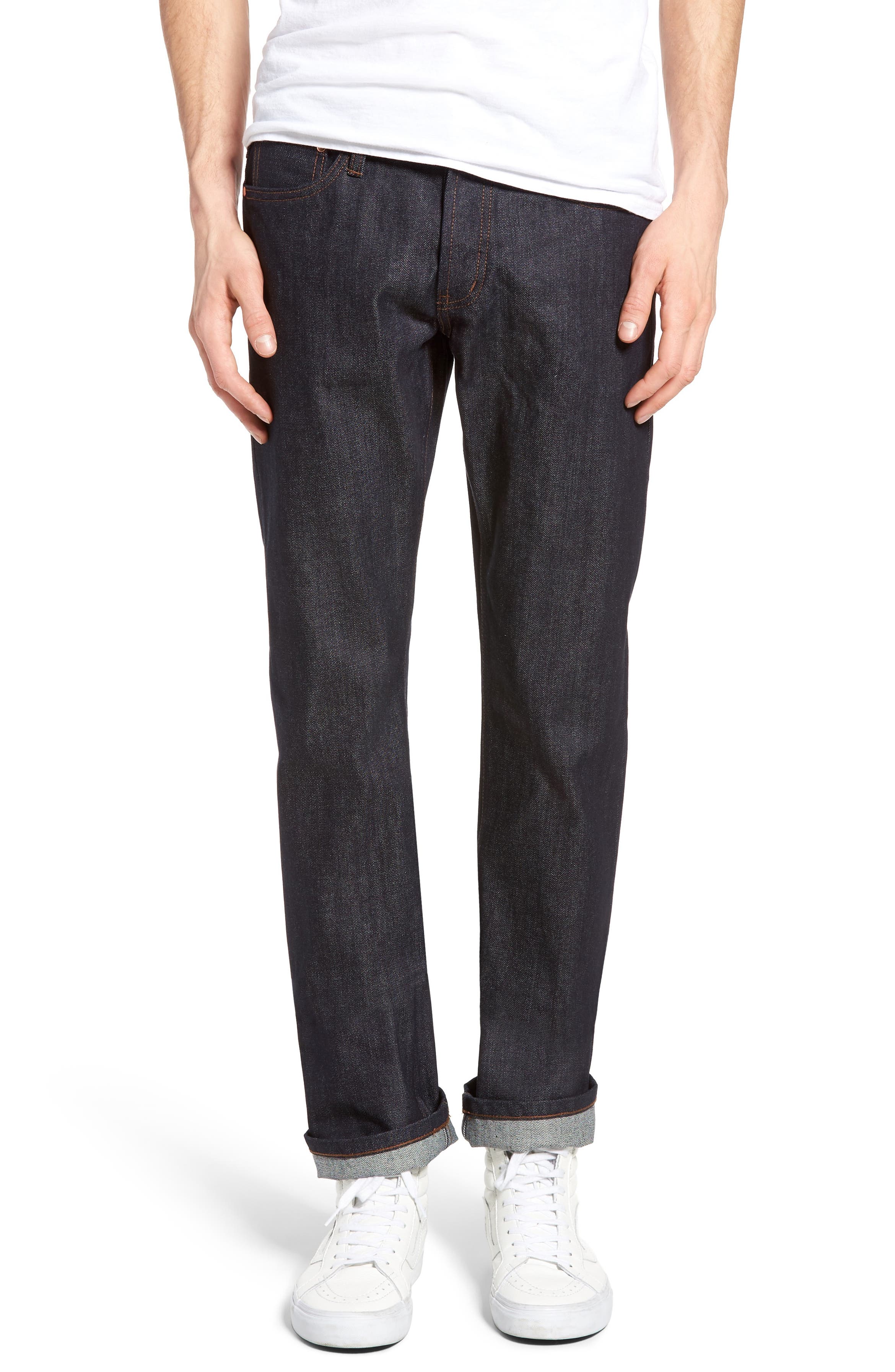 The Unbranded Brand UB301 Straight Leg Raw Selvedge Jeans (Indigo ...