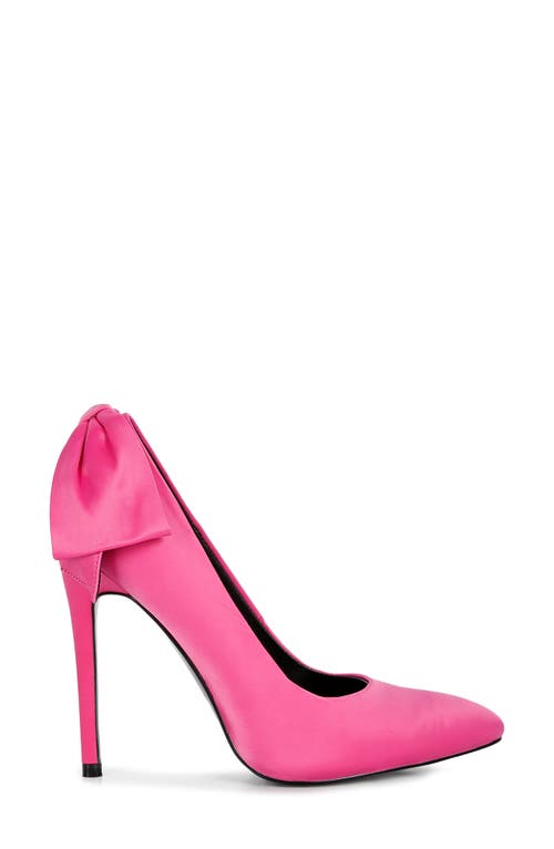 Rag & Co Hornet Bow Pump In Fuchsia