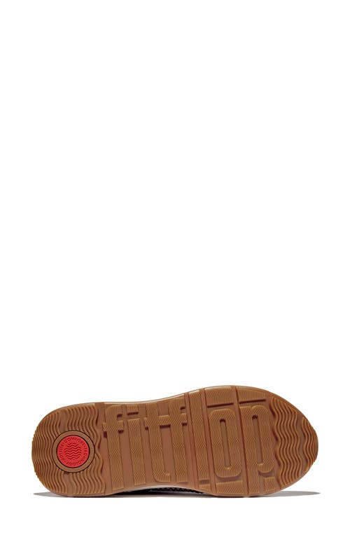 Fitflop F-mode Knit Panel Platform Sneaker In Deep Maroon Mix