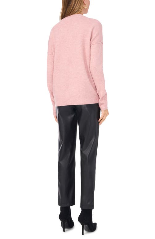Vince Camuto Cozy Long Sleeve Extend Shoulder Sweater In Zephyr