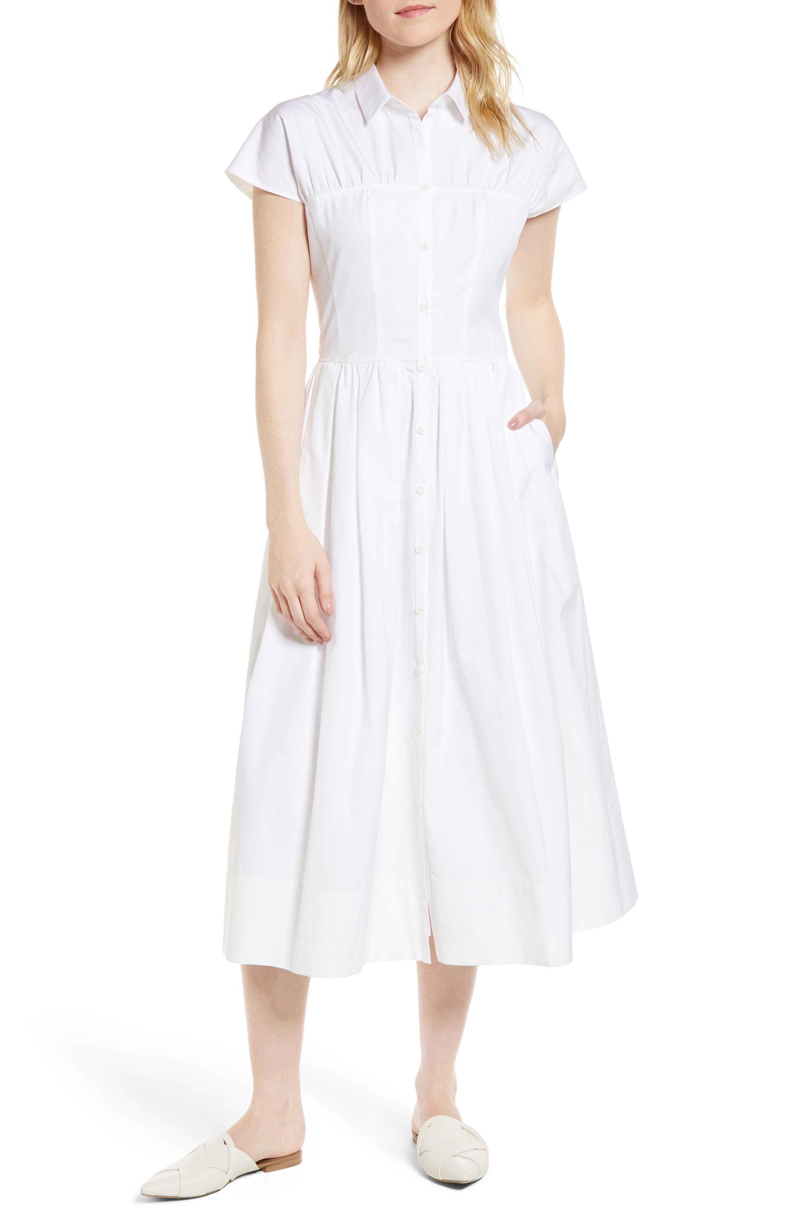 Lewit Cotton Poplin Shirtdress Nordstrom