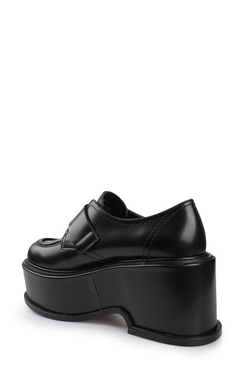 Zigi Artisan Fabby Platform Derby In Black Leather