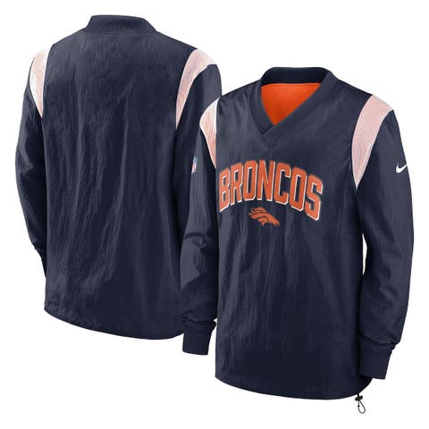 Denver Broncos Mens Size XL Orange NFL Crew Neck Sweatshirt Football Embroidered AFC West