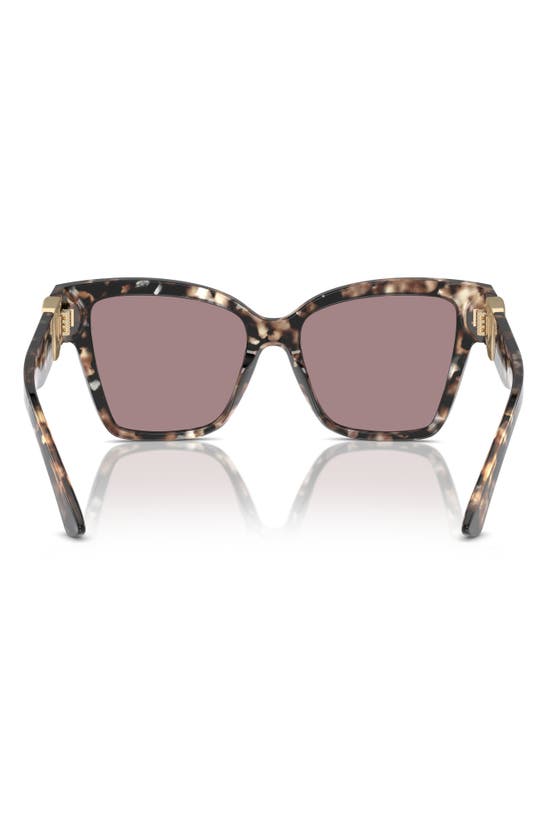 Shop Dolce & Gabbana Dolce&gabbana 54mm Gradient Square Sunglasses In Brown Havana