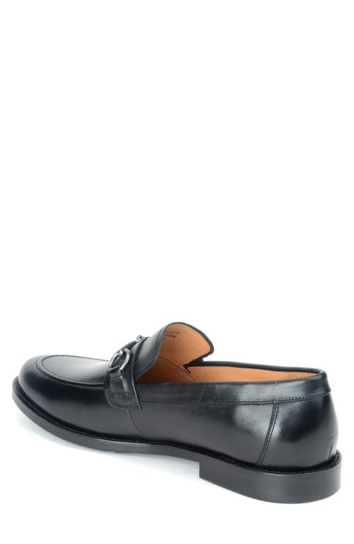 Shop Warfield & Grand Darren Apron Toe Bit Loafer In Black