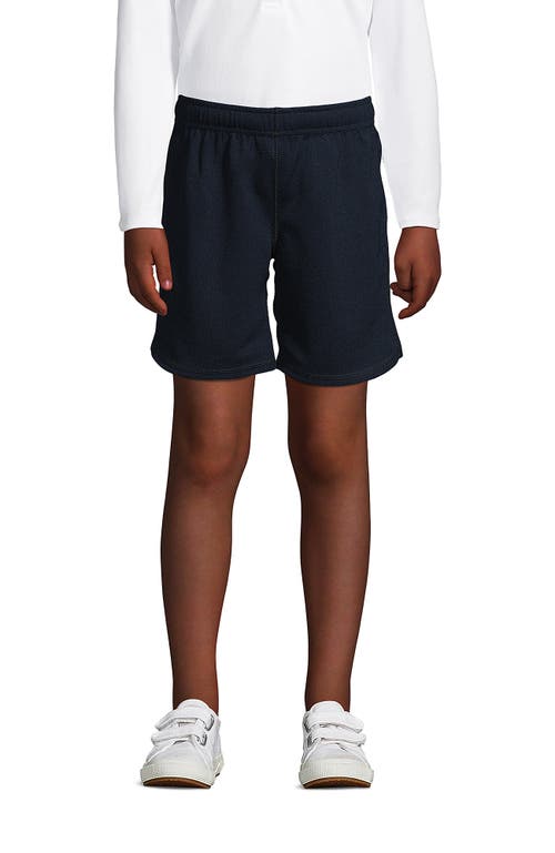 Shop Lands' End School Uniform Girls Mesh Gym Shorts In Classic Navy