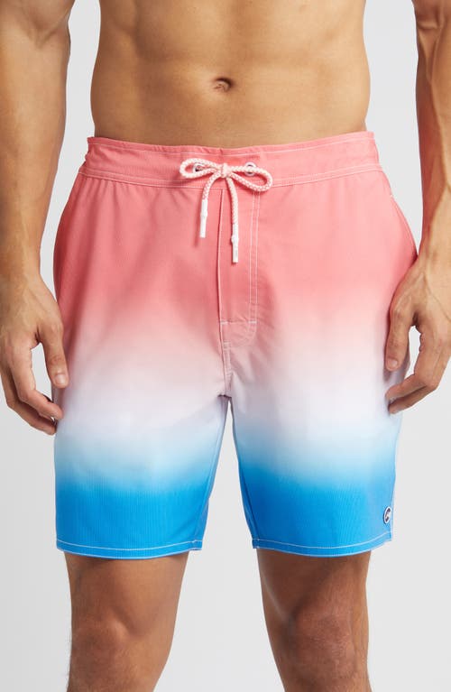 johnnie-O Solito Swim Trunks Malibu Red at Nordstrom,