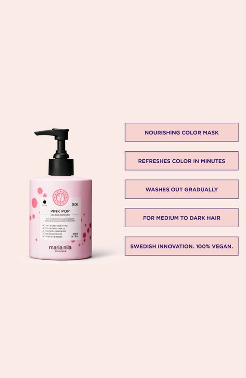 Shop Maria Nila Colour Refresh Hair Mask In Pink Pop