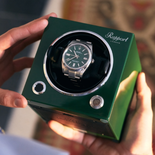 Rapport London Evolution Single Watch Winder In Green