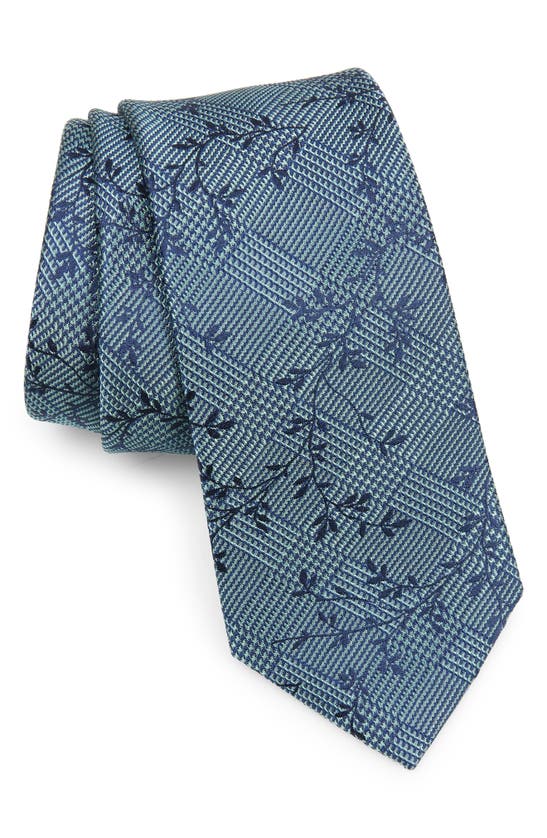 Wrk Glen Plaid Silk Tie In Sage