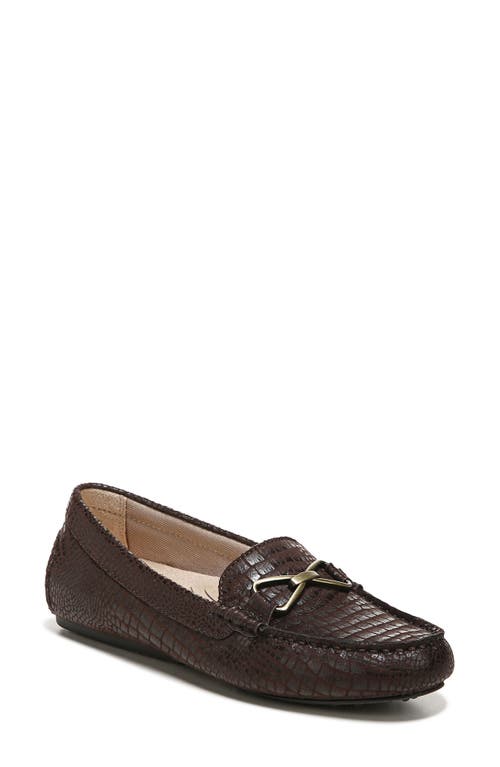 LifeStride Turnpike Croc Embossed Loafer in Chocolate at Nordstrom, Size 5
