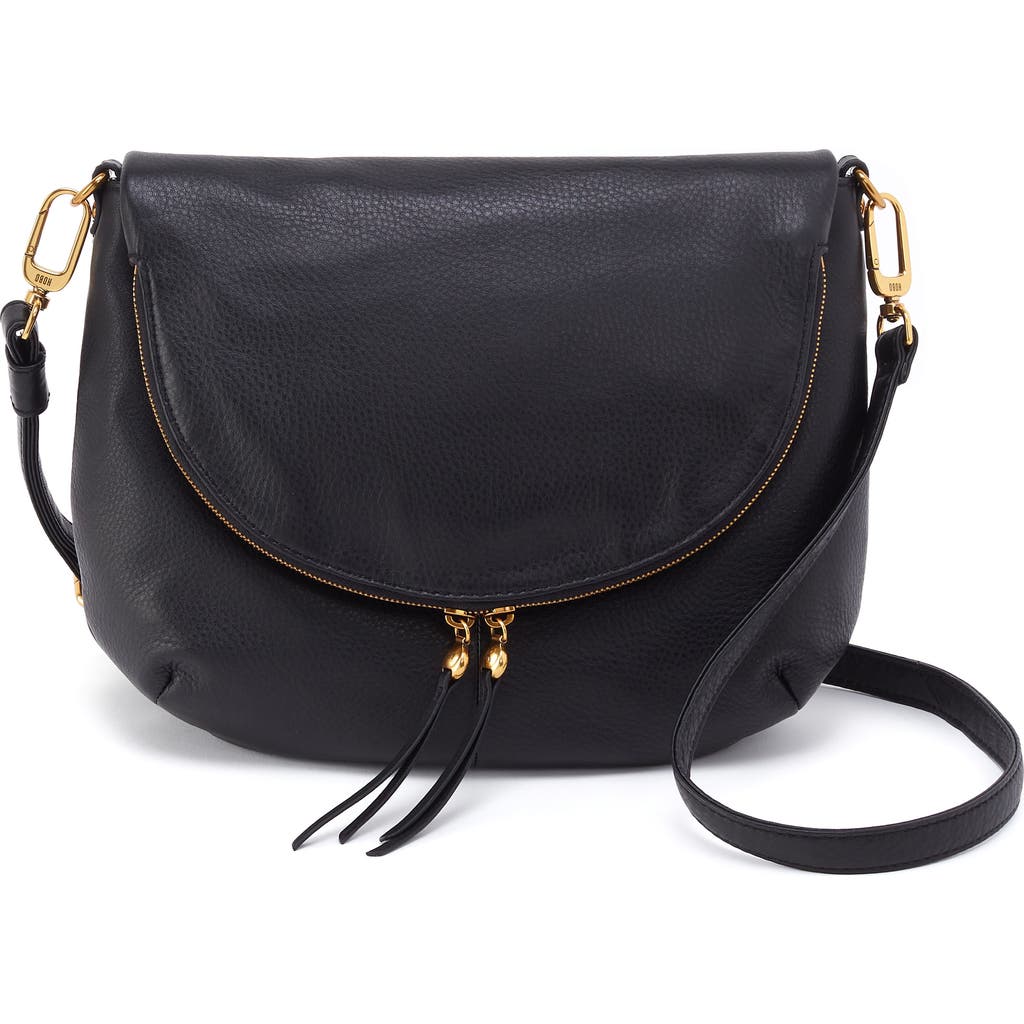 Shop Hobo Fern Leather Messenger Bag In Black