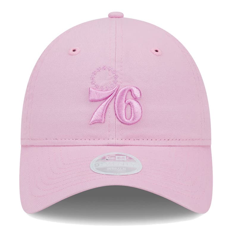 Shop New Era Pink Philadelphia 76ers Colorpack Tonal 9twenty Adjustable Hat
