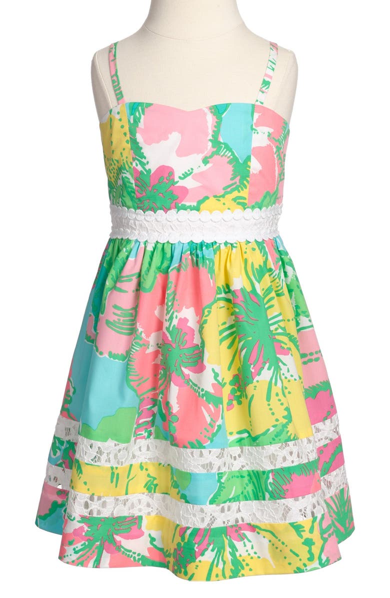 Lilly Pulitzer® Floral Print Sleeveless Dress (Little Girls & Big Girls ...