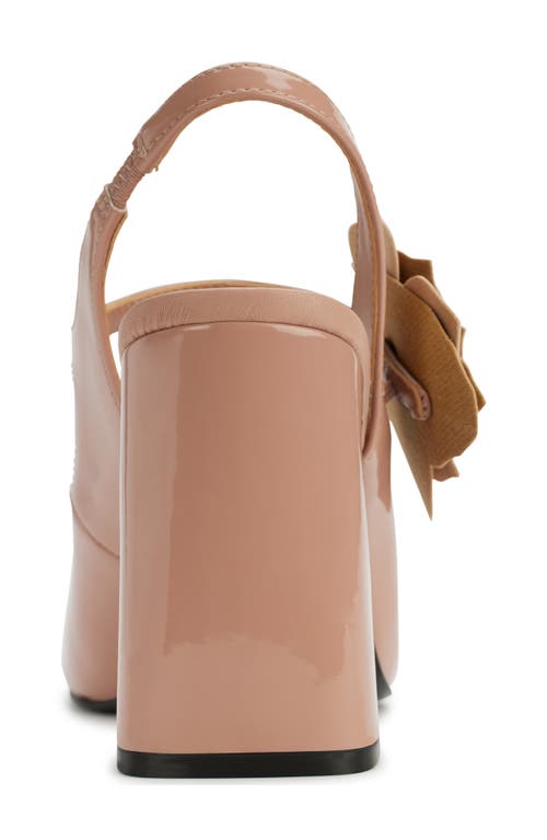 Karl Lagerfeld Pierra Womens Embellished Patent Leather Slingback Heels In Blush