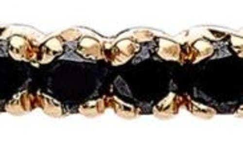 Sethi Couture Prong Set Diamond Eternity Band In Yellow Gold/black Diamond