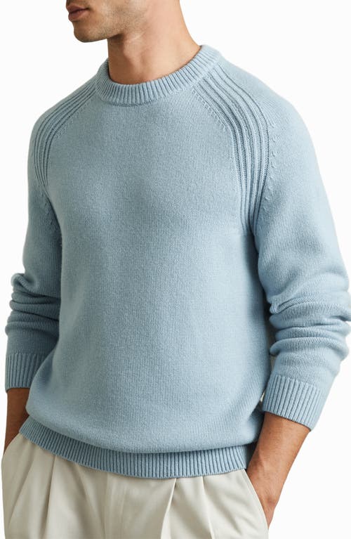 Reiss Cloud Wool Blend Sweater in Soft Blue 