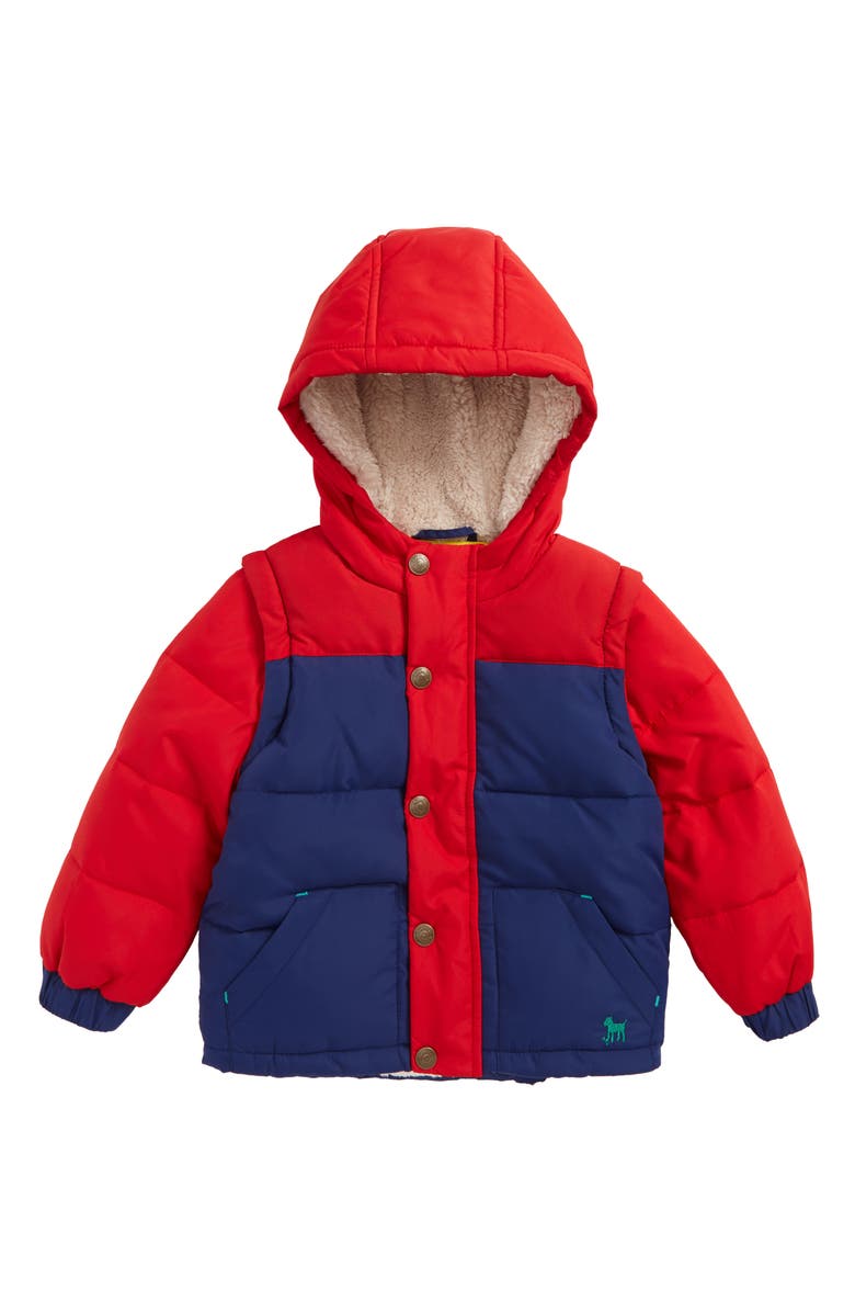 Mini Boden 2-in-1 Cozy Jacket (Baby Boys & Toddler Boys) | Nordstrom