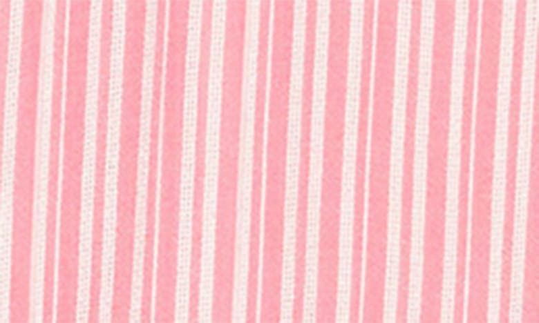 Boho Me Yarn Dye Stripe Tunic In Pink Stripe