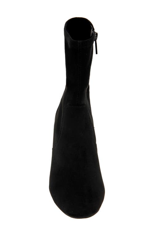 Reaction Kenneth Cole Raleigh Block Heel Bootie In Black Micro