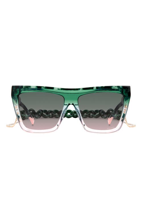 Missoni 59mm Gradient Square Sunglasses In Green Pink/green Pink