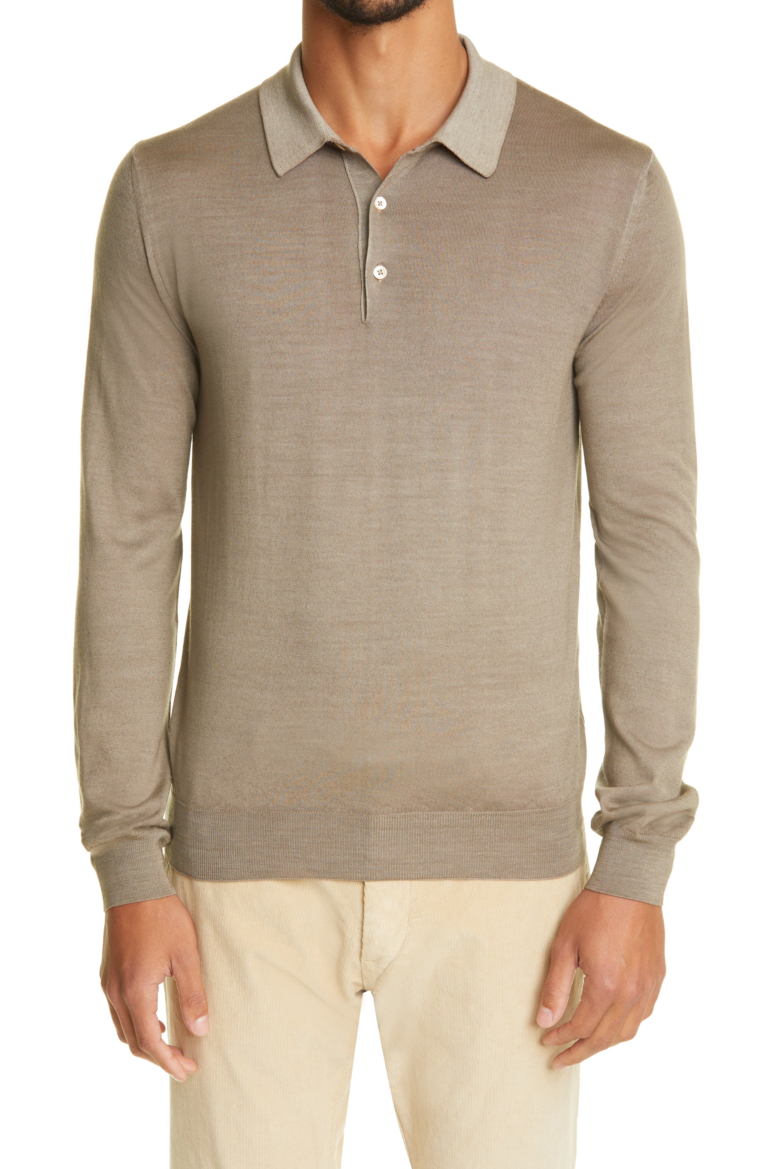 tan polo sweater
