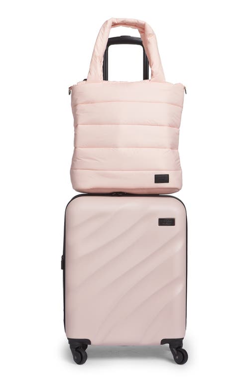 GEOFFREY BEENE Two-Piece Tote and Spinner Luggage Set in Blush