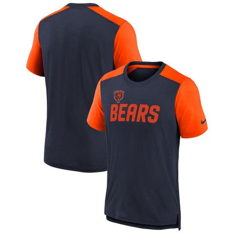 Youth Nike Heathered Navy/Heathered Orange Chicago Bears Colorblock ...