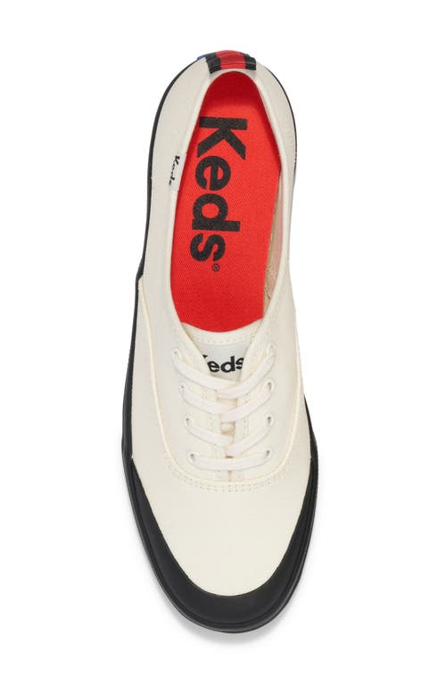 Keds ® Champion Toe Rand Sneaker In White/ Black