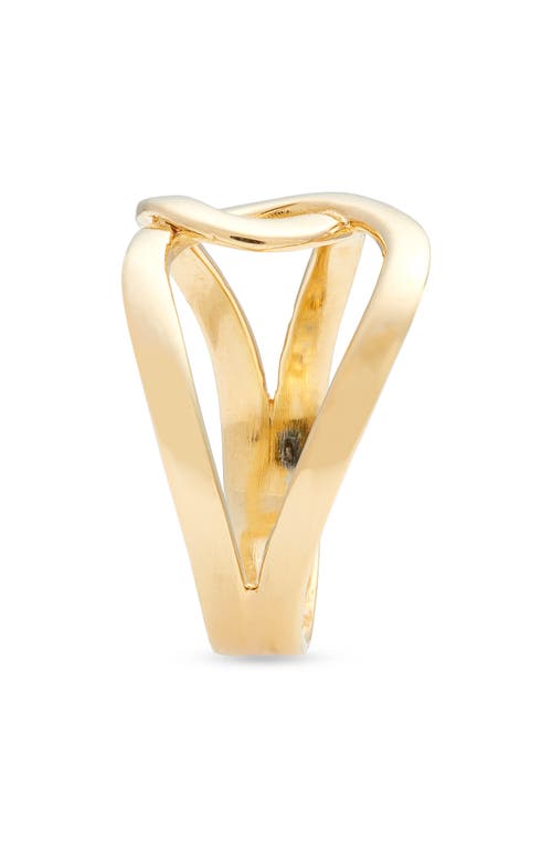 Shop Ki-ele Mara Knot Ring In Gold