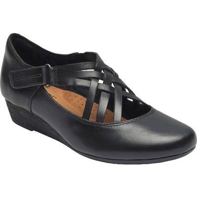 Rockport Cobb Hill Judson Wedge Pump, Black