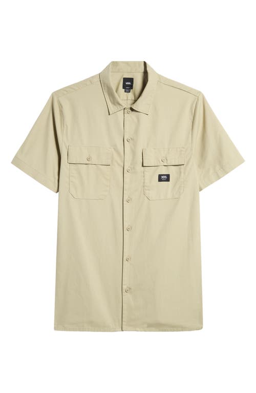 Shop Vans Smith Classic Fit Short Sleeve Button-up Shirt In Elm