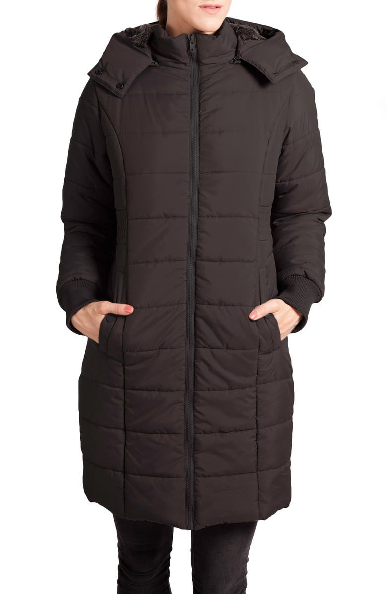 Modern Eternity Quilted Puffer Convertible Maternity Coat | Nordstrom